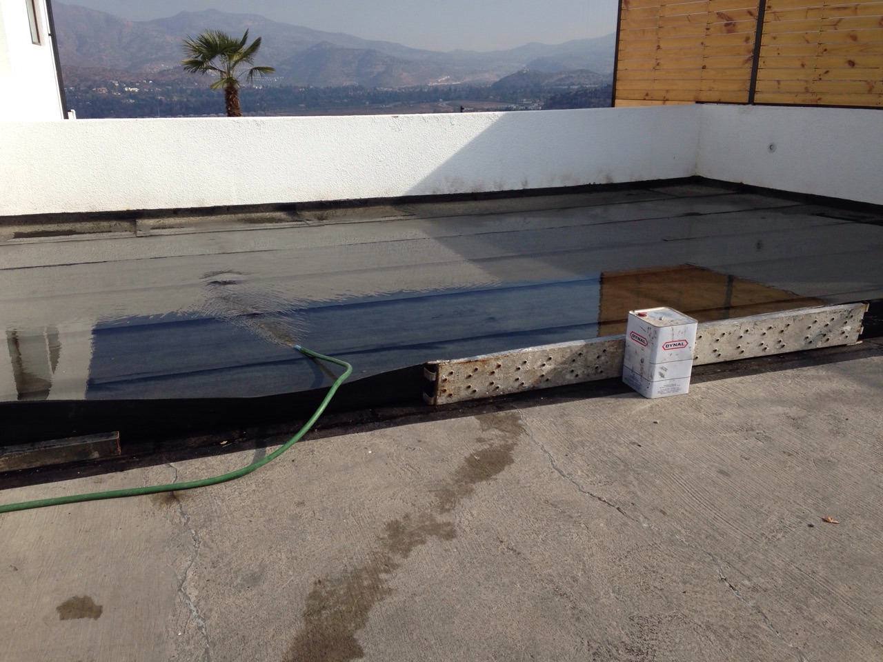 Membrana asfáltica + prueba de agua